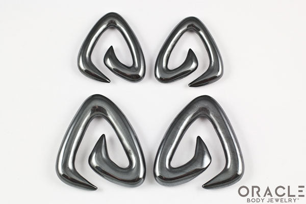 Hematite Trinity Stone Spirals