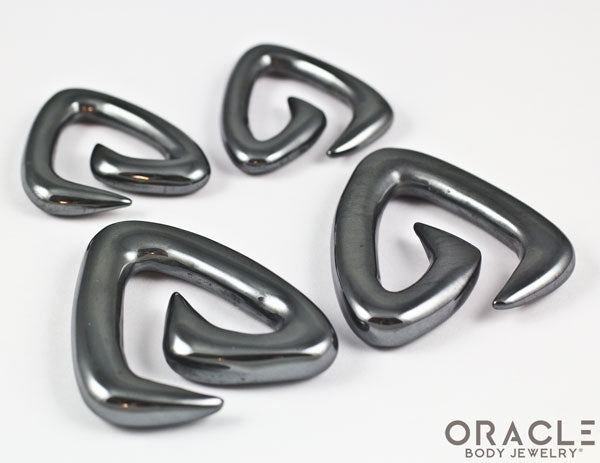 Hematite Trinity Stone Spirals