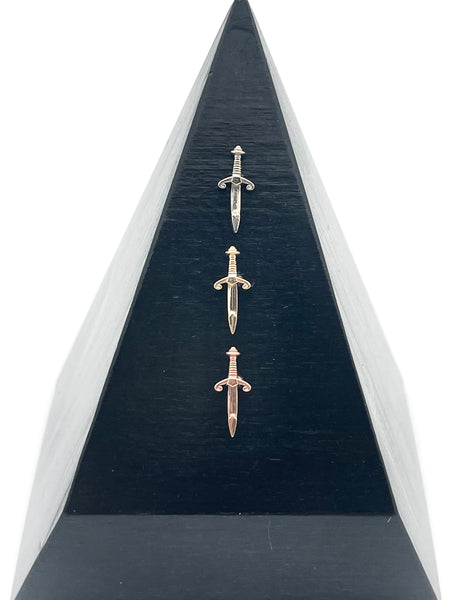 14k Dagger Threadless Gold End