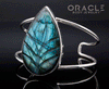 Sterling Silver Carved Labradorite Bracelet