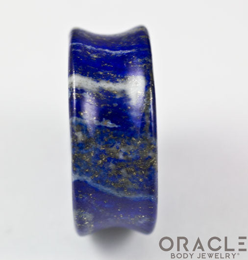 Lapis Concave Solid Double Flare Plugs