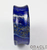 Lapis Concave Solid Double Flare Plugs