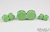 Light Green Synthetic Turquoise Double Flare Plugs