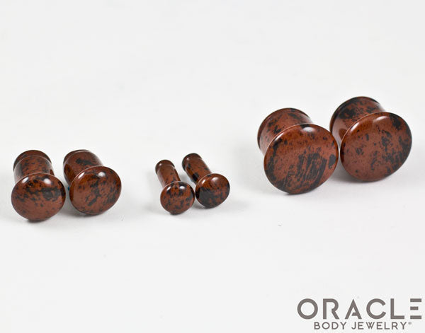 Mahogany Obsidian Single Flare Plugs