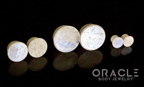 Moonstone Mayan Style Flare Plugs