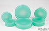 Mint Opalite Concave Solid Double Flare Plugs
