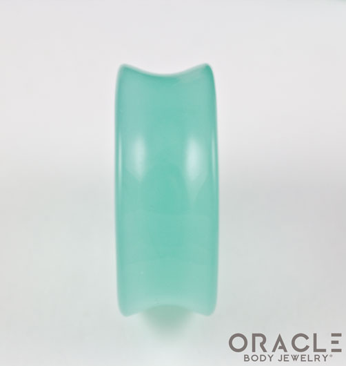 Mint Opalite Concave Solid Double Flare Plugs