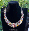 Sterling Silver Mookaite Necklace with Citrine and Garnet Accents