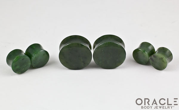 Nephrite Jade Double Flare Plugs