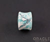 Ocean Wave Synthetic Turquoise Double Flare Plugs