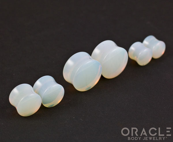 Opalite Double Flare Plugs