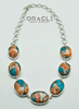 Sterling Silver Spiny Oyster Necklace
