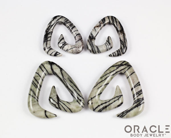 Picasso Jasper Trinity Stone Spirals