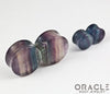 Rainbow Fluorite Double Flare Plugs