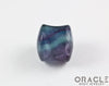 Rainbow Fluorite Double Flare Plugs