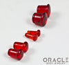 Red Quartz Single Flare Plugs