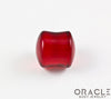 Red Quartz Glass Double Flare Plugs
