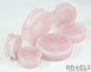 Rose Quartz Concave Solid Double Flare Plugs