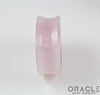 Rose Quartz Concave Solid Double Flare Plugs