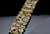Sterling Silver Rutilated Quartz Bracelet with Citrine and Peridot