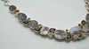 Sterling Silver Scenic Dendritic Agate with Smoky Quartz and Citrine Necklace