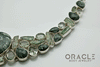 Sterling Silver Seraphinite with Green Amethyst and Kyanite Necklace