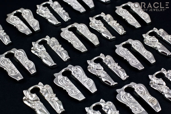 Solid Silver Maneki Neko Weights – Oracle Body Jewelry
