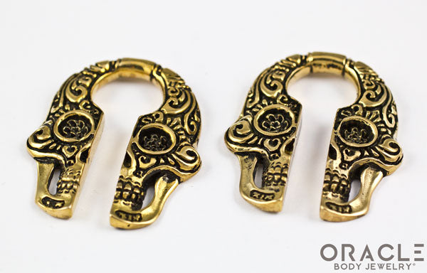 Sugar Skull Brass Weights