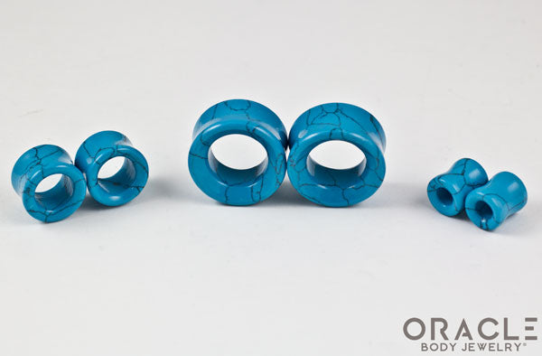 Synthetic Turquoise Eyelets / Tunnels