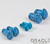 Synthetic Turquoise Single Flare Teardrop Plugs