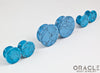 Synthetic Blue Turquoise Mayan Style Flare Plugs
