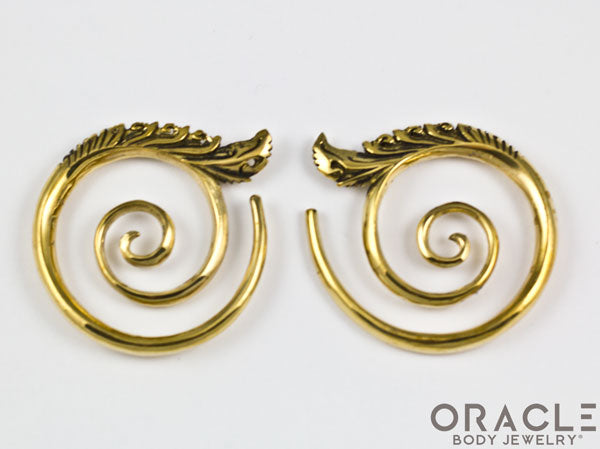 Small Temple Spiral Brass Weights