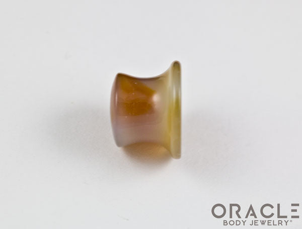 Thunder Egg Agate Mayan Style Flare Plugs