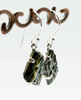 Sterling Silver Carved Watermelon Tourmaline Earrings