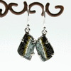 Sterling Silver Carved Watermelon Tourmaline Earrings
