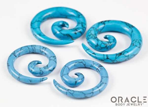 Synthetic Turquoise Spirals