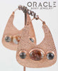 Uptown in Rose Gold Plate with Laguna Agate and Tourmalated Quartz
