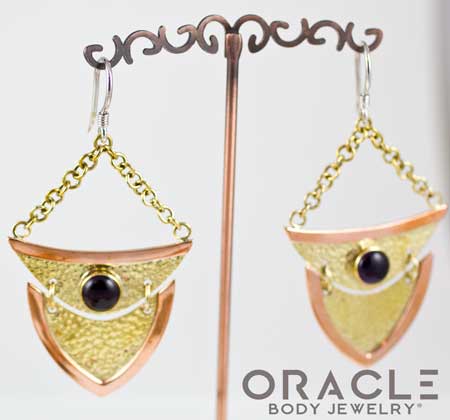 Venus Standard Earrings with Amethyst