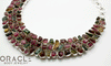 Sterling Silver Raw Tourmaline Necklace