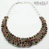 Sterling Silver Raw Tourmaline Necklace