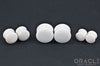 White Agate Double Flare Plugs