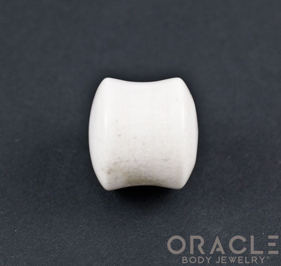 White Agate Double Flare Plugs