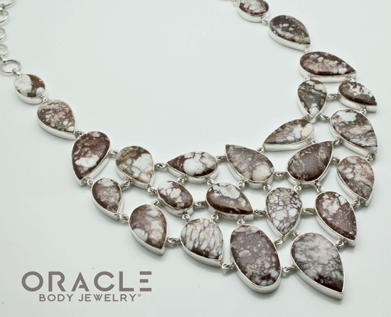 Sterling Silver Wildhorse Brecciated Jasper Necklace