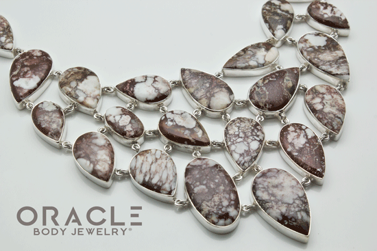 Sterling Silver Wildhorse Brecciated Jasper Necklace