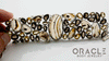 Sterling Silver Montana Agate Bracelet with Faceted Citrine and Smoky Quartz Accents