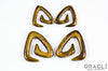 Yellow Tiger Eye Trinity Stone Spirals