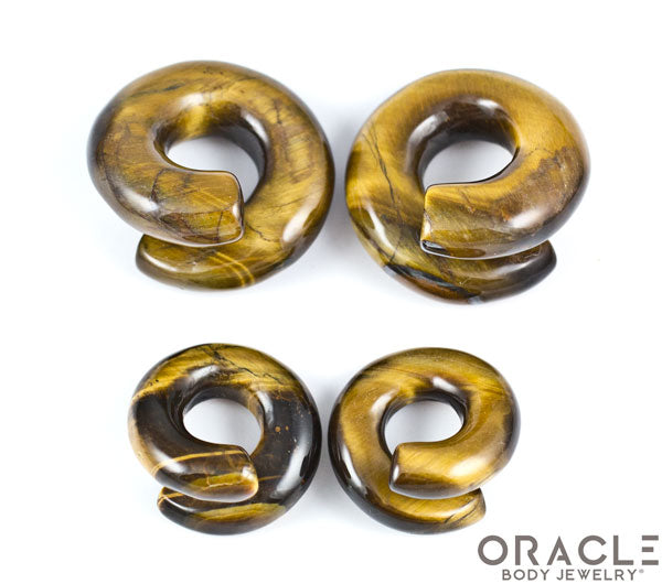 Yellow Tiger Eye Coils