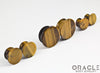 Yellow Tiger Eye Mayan Style Flare Plugs