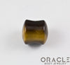 Yellow Tiger Eye Double Flare Plugs