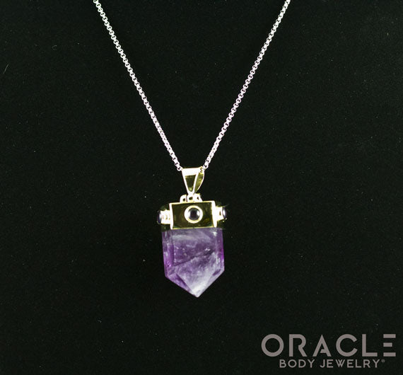 Zuul Pendant with Amethyst Point and Accents